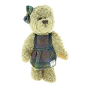 35cm Teddy Bear with Harris Tweed Dress - 3 Colours