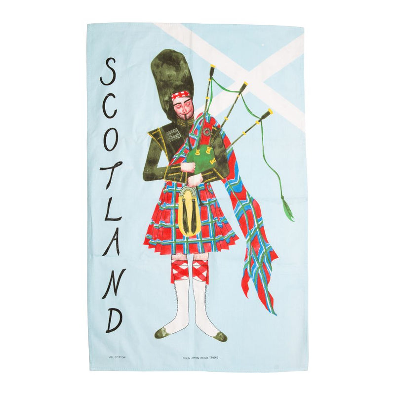 Saltire Piper Tea Towel