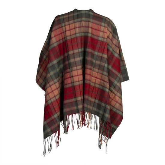 Glenmore Ladies 100% Lambswool Cape - Buchanan Autumn