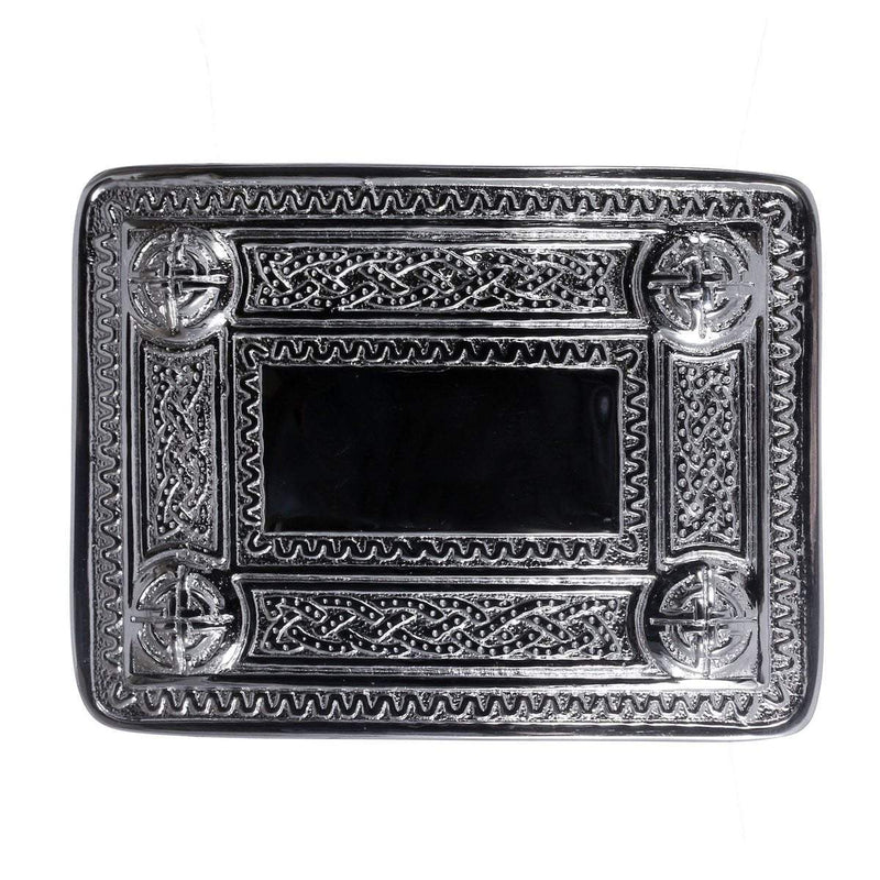 Celtic Knot Belt Buckle - Chrome Finish