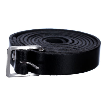 Plain Leather Sporran Strap - Black