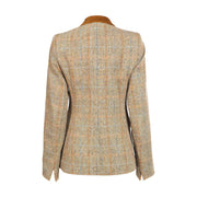 Women's Harris Tweed Jacket - Maggie - Light Brown Herringbone