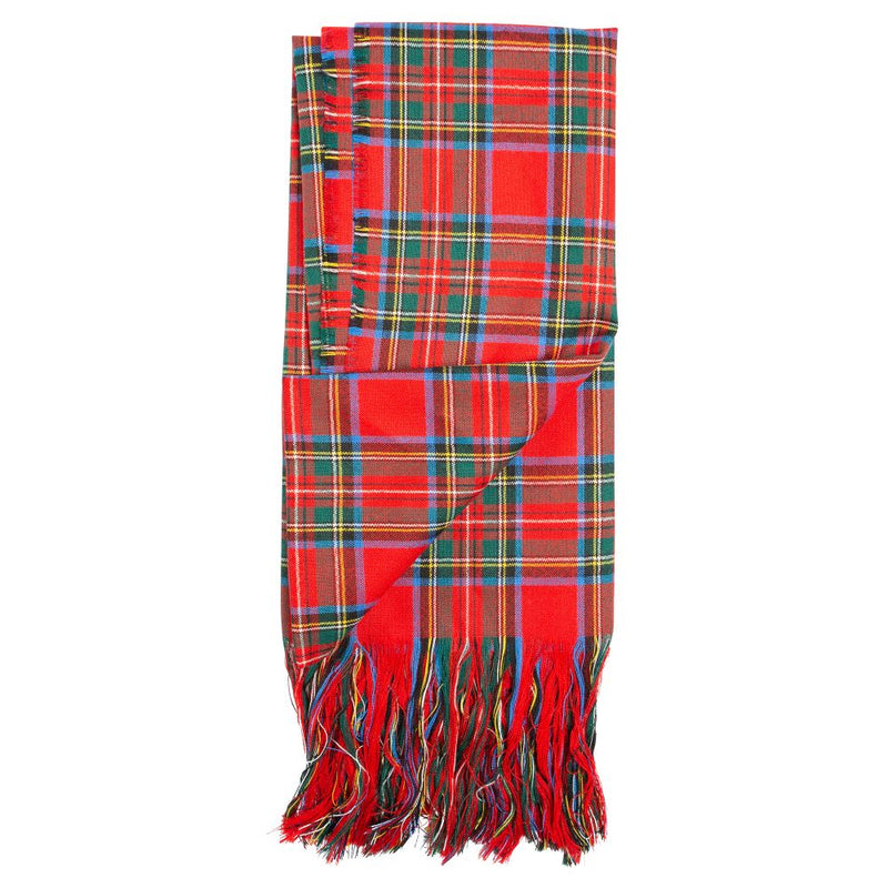 Women's 100% Wool Tartan Stole - Royal Stewart Modern