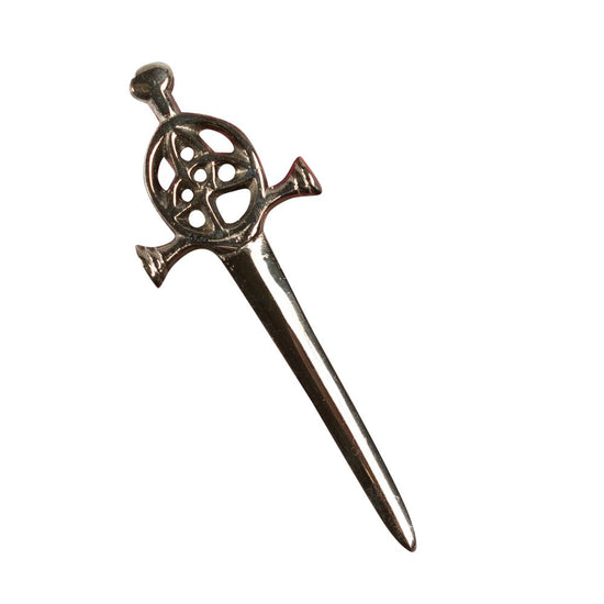 Celtic Loop and Knot Kilt Pin - Antique Finish