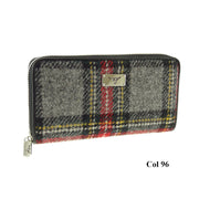 Harris Tweed Long Zip Purse - Staffa - 8 Colours