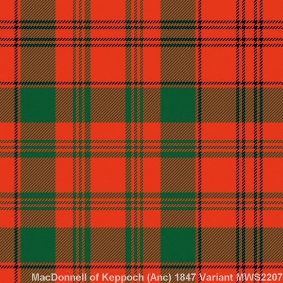 MacDonnell of Keppoch Ancient – 1847 Variant