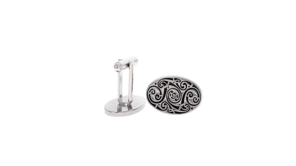 Oval Swirl Cufflinks