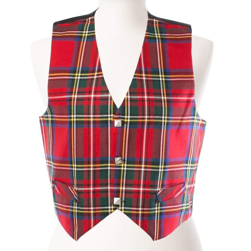 Gents Polyviscose Tartan Waistcoat - 5 Tartans - CLEARANCE