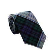 100% Wool Tartan Neck Tie - Black Watch Modern Dress