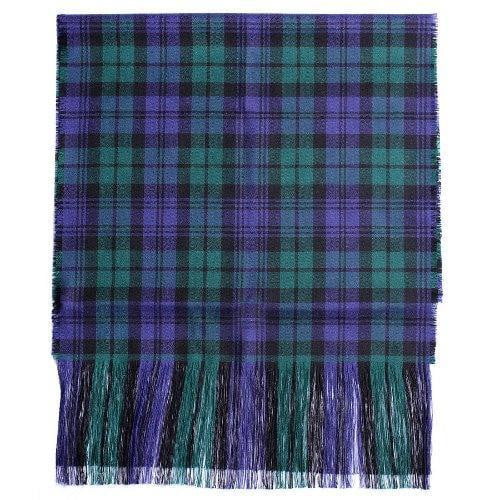 Ladies 100% Wool Tartan Stole - Black Watch Modern