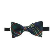 100% Wool Tartan Bow Tie - Scott Green Modern