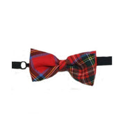 100% Wool Tartan Bow Tie - Stewart Royal Modern