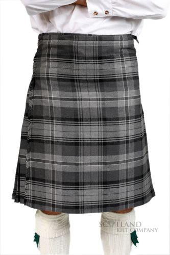 Men's Kilt, 8 Yard Polyviscose - Hamilton Grey
