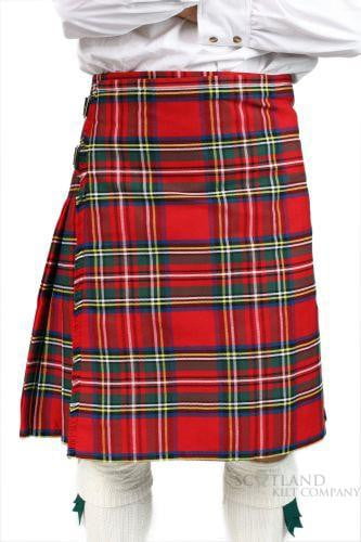 Men's Kilt, 8 Yard Polyviscose - Royal Stewart Modern