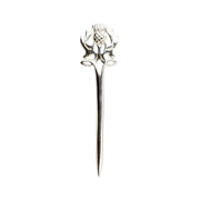 Sterling Silver Thistle Top Kilt Pin