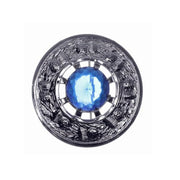 Thistle Stone Plaid Brooch - Chrome Finish - 4 Colours