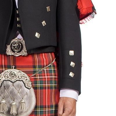 The Clansman Prince Charlie Jacket Full Dress Clan Crested Heavyweight Kilt Outfit