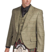 Luxury Estate Tweed Kilt Jacket with 5 Button Waistcoat Made to Order