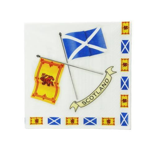Scottish Flags Napkins Serviettes (Pack of 20)