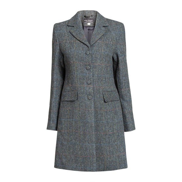 Women s Harris Tweed Jacket Sophie Grey Herringbone Scotland