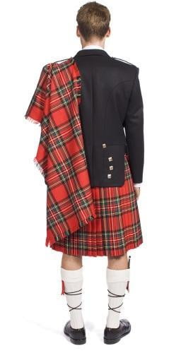 The Clansman Prince Charlie Jacket Full Dress Clan Crested Heavyweight Kilt Outfit