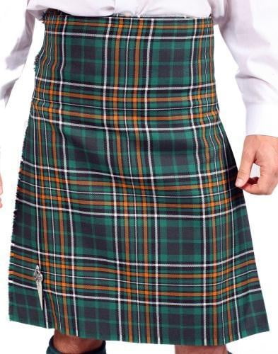 Men's 5 Yard Irish County 100% Wool 13oz Mediumweight Tartan Traditional Kilt - Made to Order