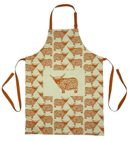 Highland Cow Design Apron