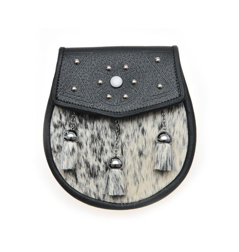 Semi Dress Natural Calfskin Circular Studded Sporran - SF11
