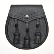 Classic Design Black Leather Sporran