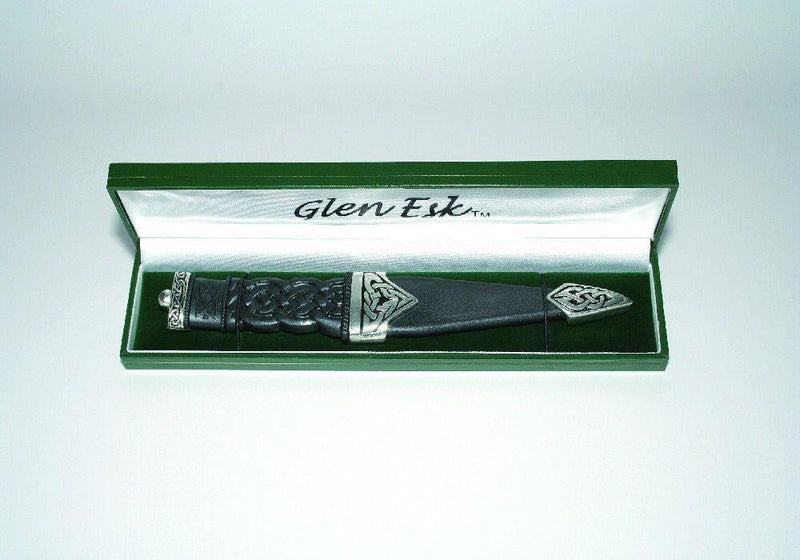 Celtic Pip Top Sgian Dubh, Chrome