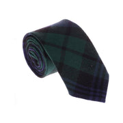100% Wool Tartan Neck Tie - Black Watch Modern