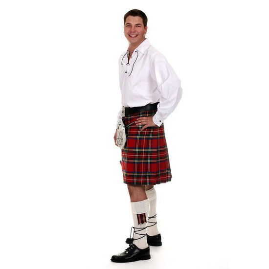 Full Casual 8 Yard Kilt Outfit - 10 Piece Package