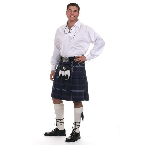 Casual 8 Yard Kilt Outfit - 9 Piece Package