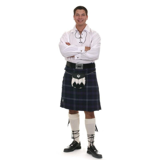 Casual 8 Yard Kilt Outfit - 9 Piece Package