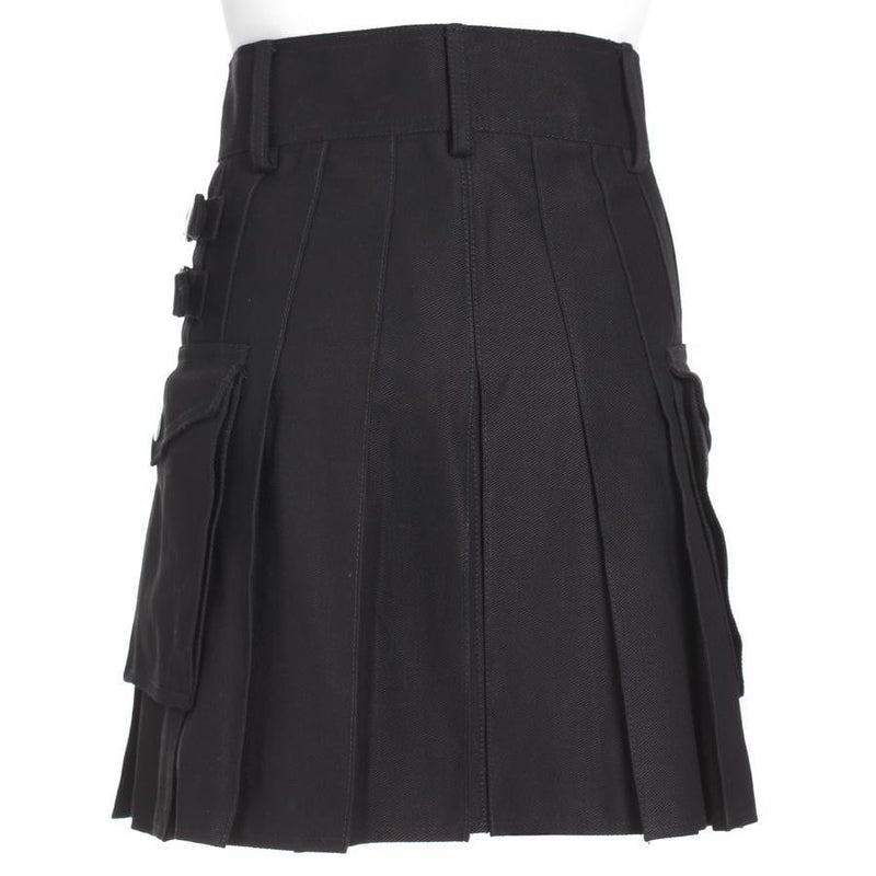 Women's Black Utility Kilt