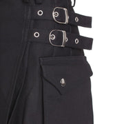 Women's Black Utility Kilt