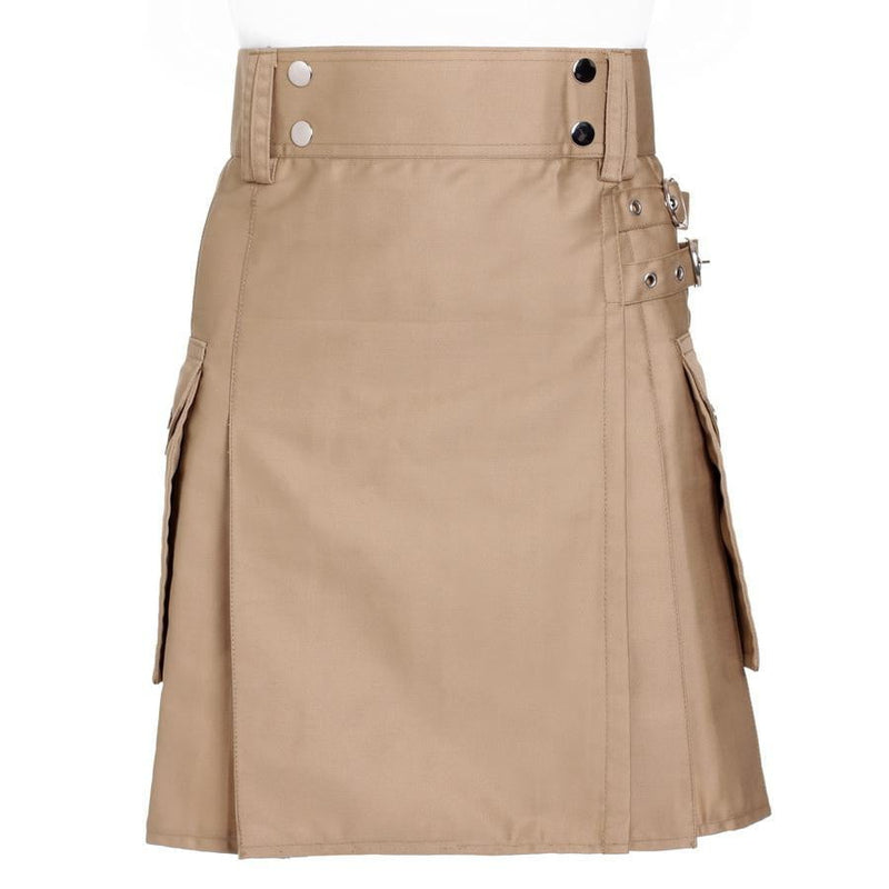 Women's Khaki Utility Kilt