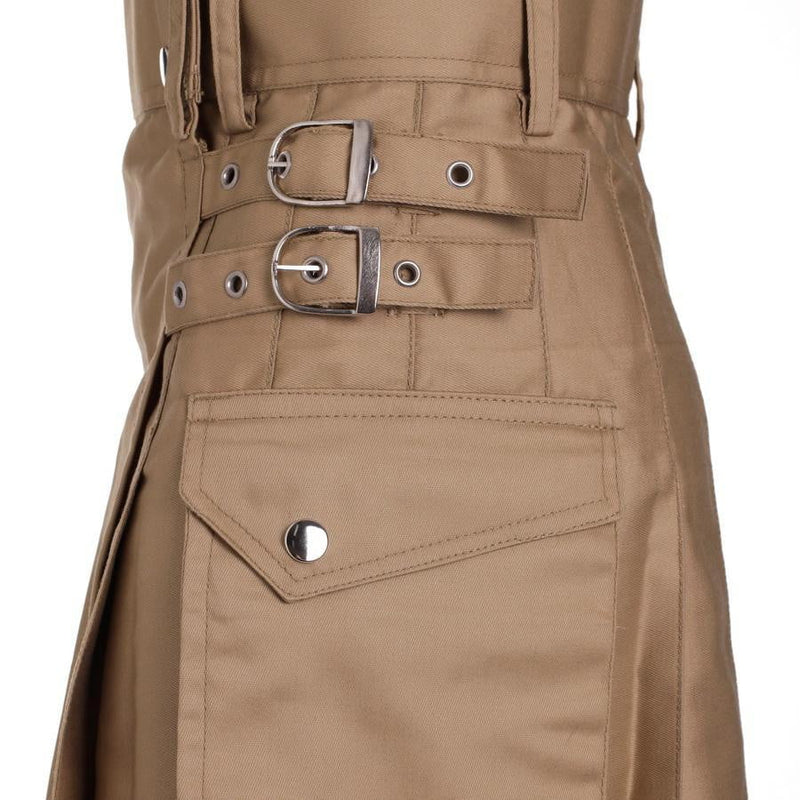 Women's Khaki Utility Kilt