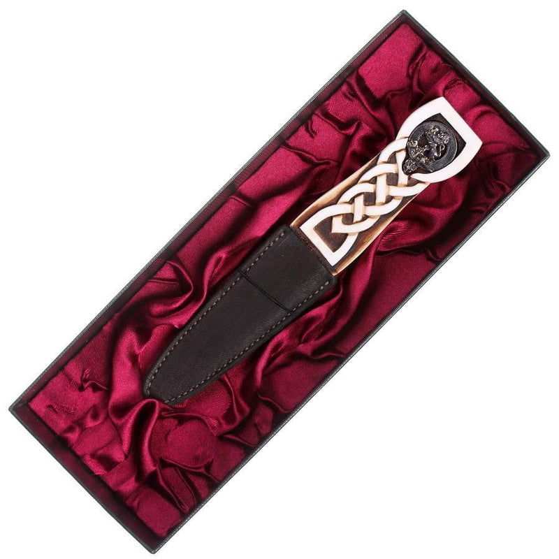 Ivory Effect Clan Crest Sgian Dubh - Made to Order