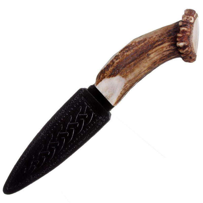 Damascus Steel Full Crown Horn Sgian Dubh