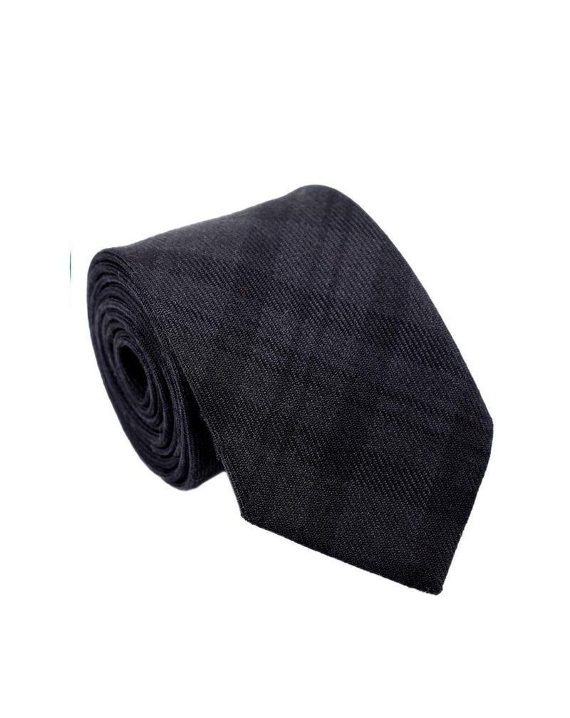100% Wool Tartan Neck Tie -  Black Isle