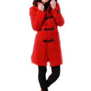 Women's Cashmere Duffle Coat in Red