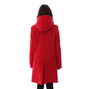 Women's Cashmere Duffle Coat in Red