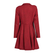 Women's Harris Tweed Coat - Zoe - Red
