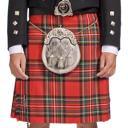 The Clansman Prince Charlie Jacket Full Dress Clan Crested Heavyweight Kilt Outfit