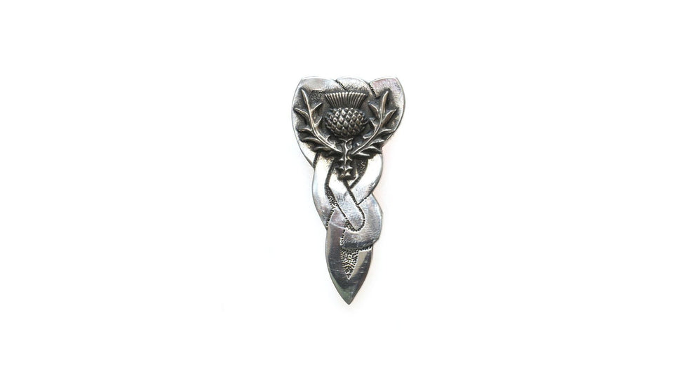 Large Thistle Design Kilt Pin