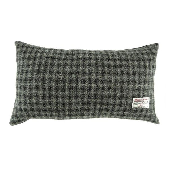 Harris Tweed  Rectangle Cushion - Grey Check