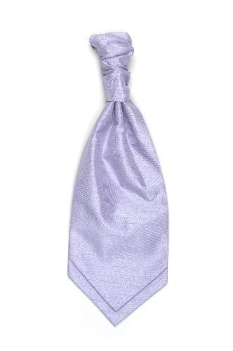 Children's Polyester Shantung Ruche Tie - Lilac
