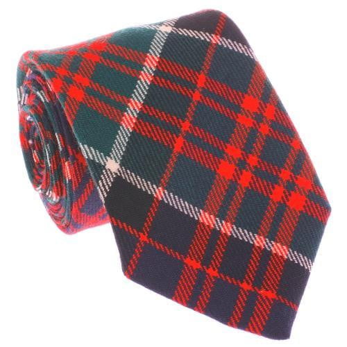 100% Wool Tartan Neck Tie -  MacDonald of Clanranald Modern