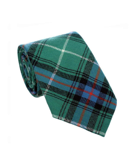 100% Wool Tartan Neck Tie - MacDonald of the Isles Green Ancient